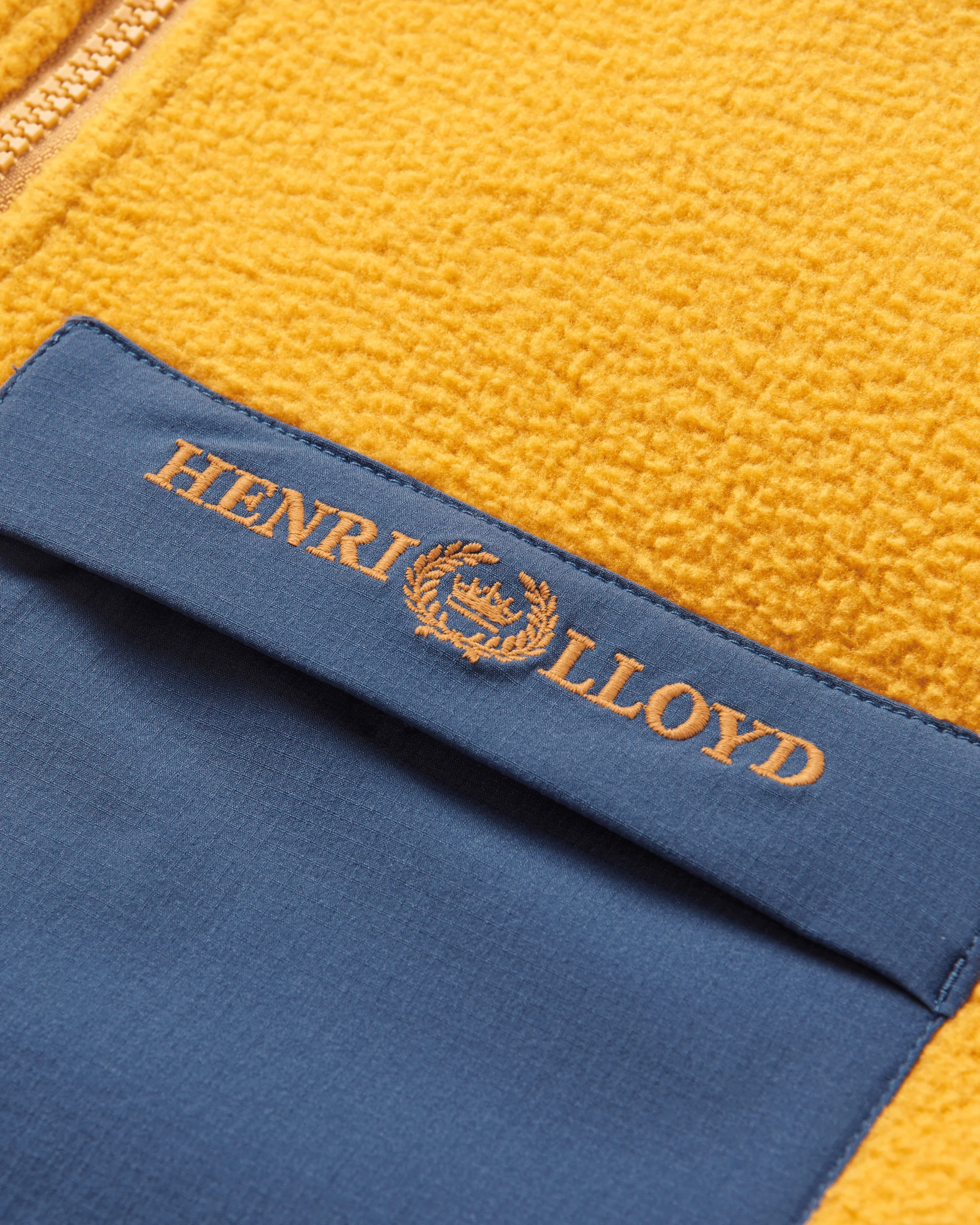 Aston 1/2 Zip Fleece - Acid Yellow - Image 4