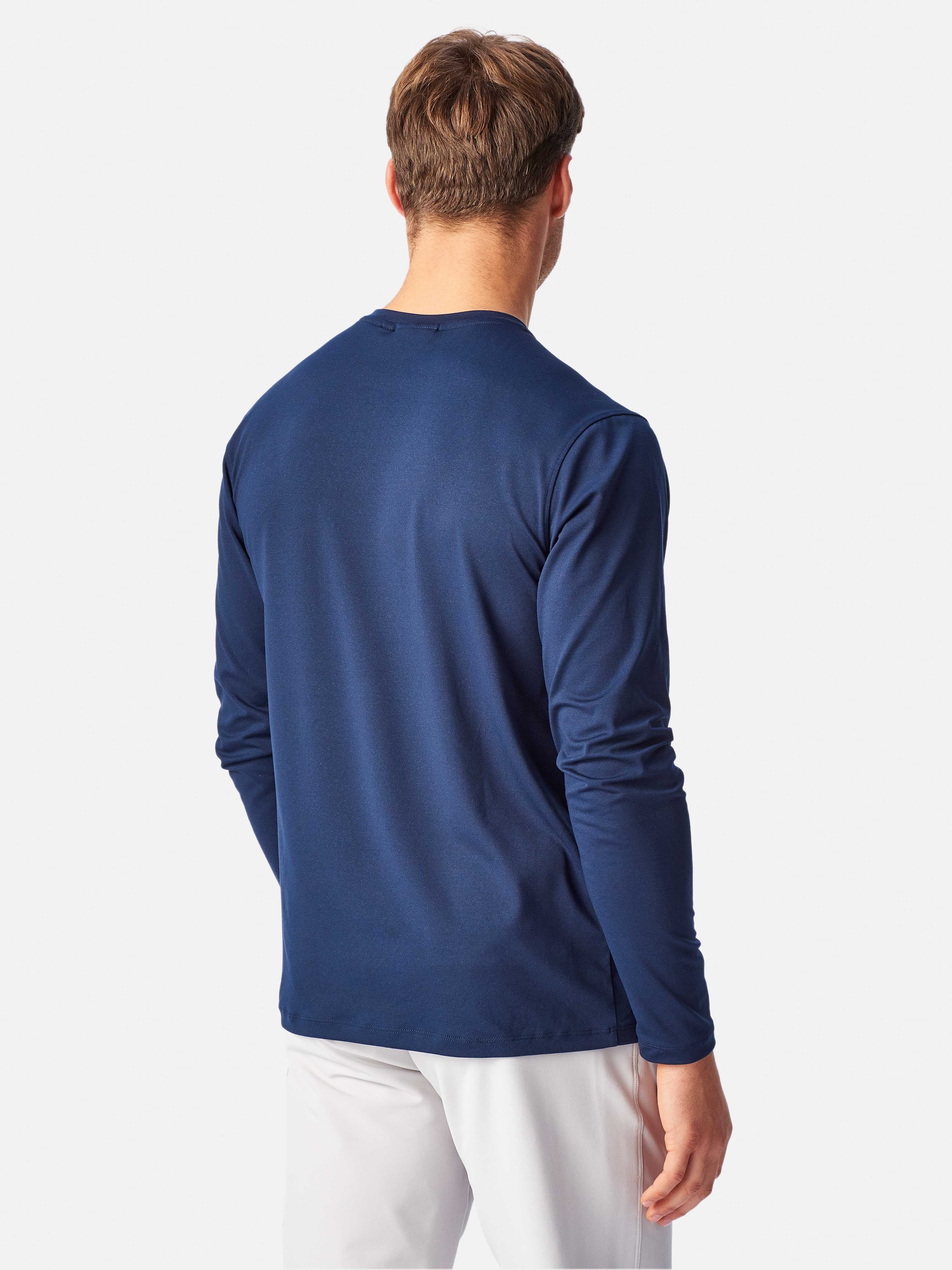 Dri-Fast Long Sleeve Tee - Navy Blue - Image 5