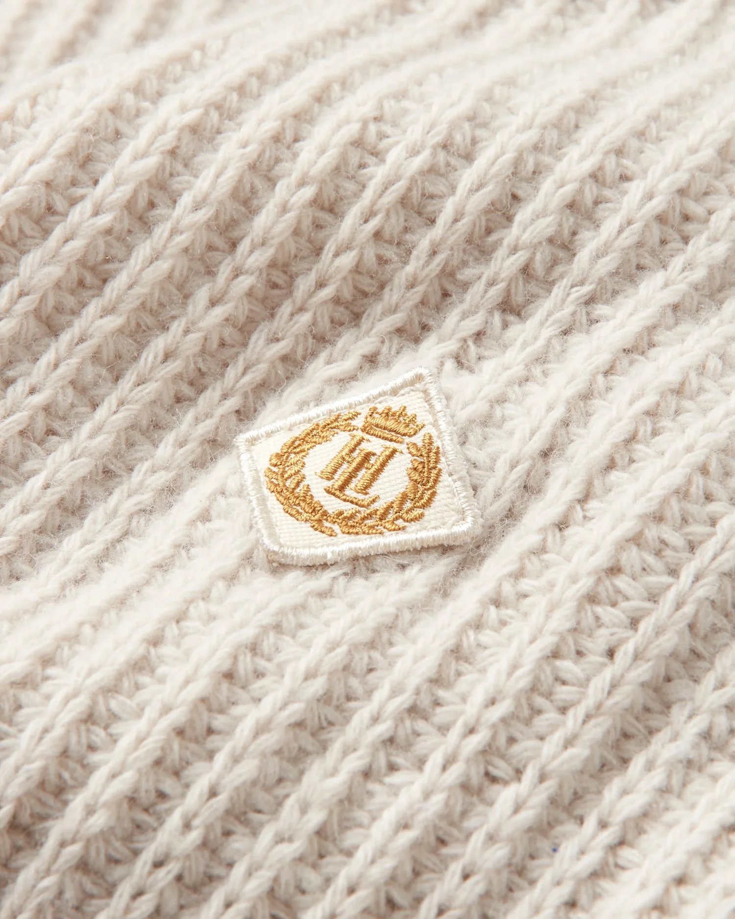 Fowey Rib Crew Knit - Aston Cream - Image 3