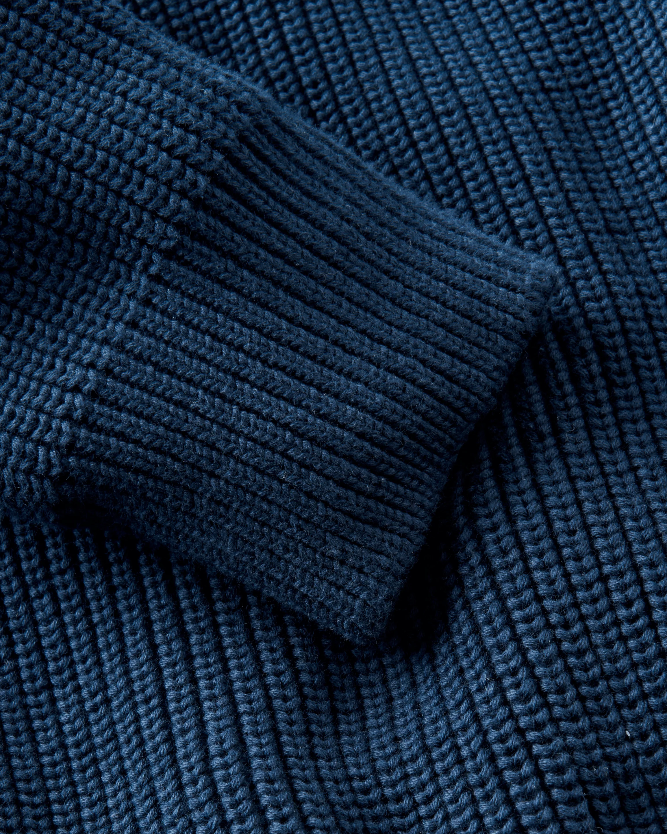 Golant Ribbed Crew - Navy Blue - Image 6