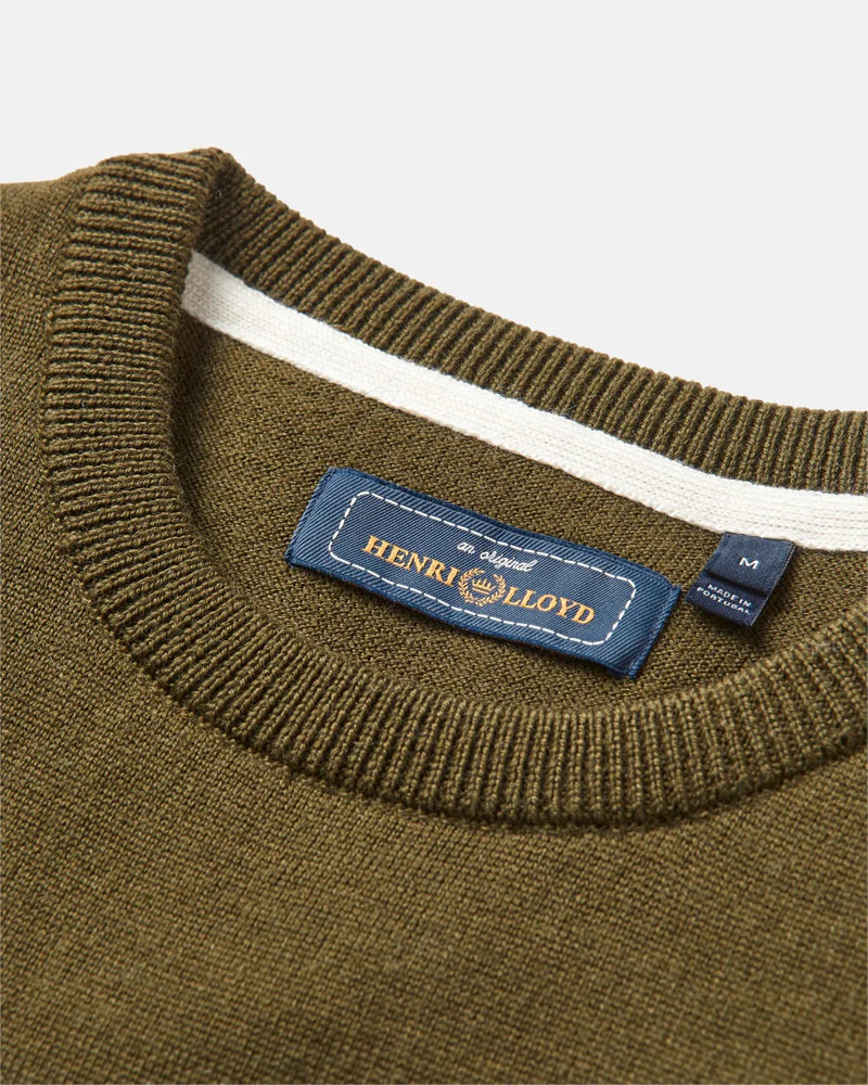 Henri Crew Knit - Light Olive - Image 4