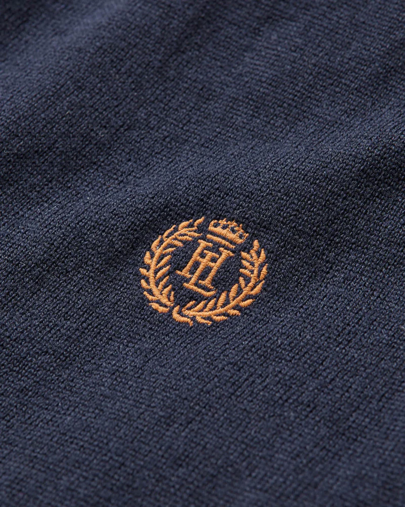 Henri Crew Knit - Navy Blue - Image 3