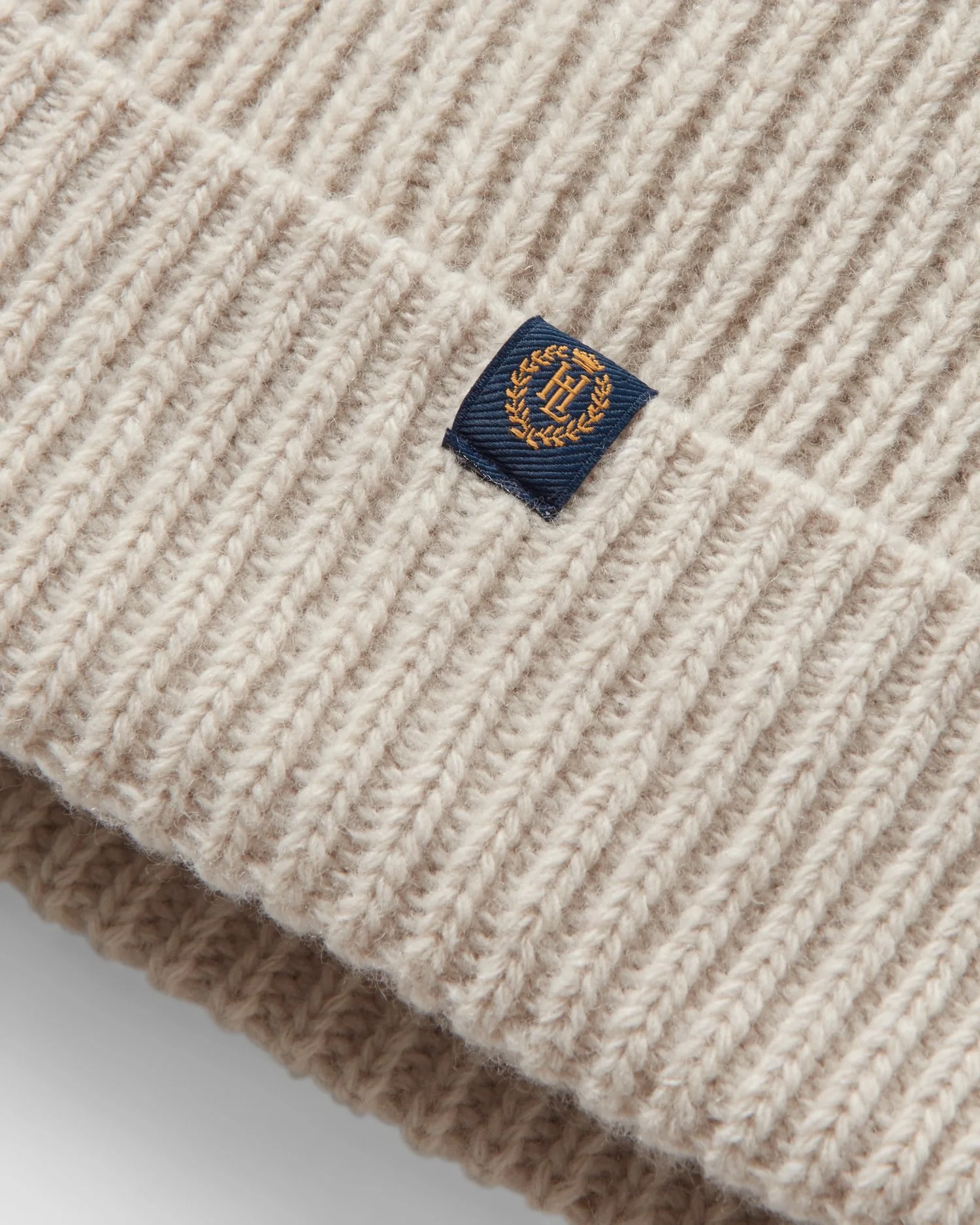 Knitted Beanie - Off White - Image 3