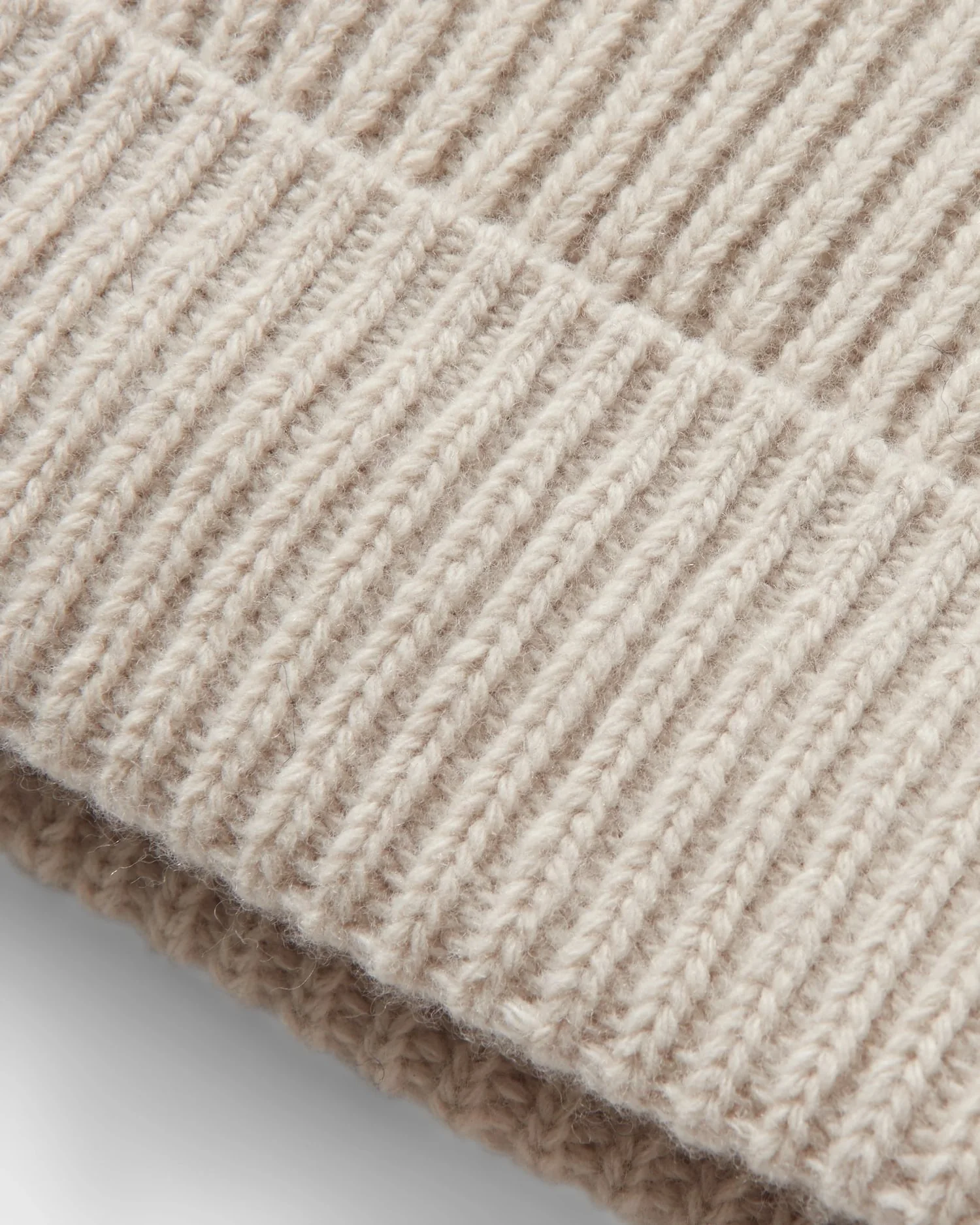 Knitted Beanie - Off White - Image 4