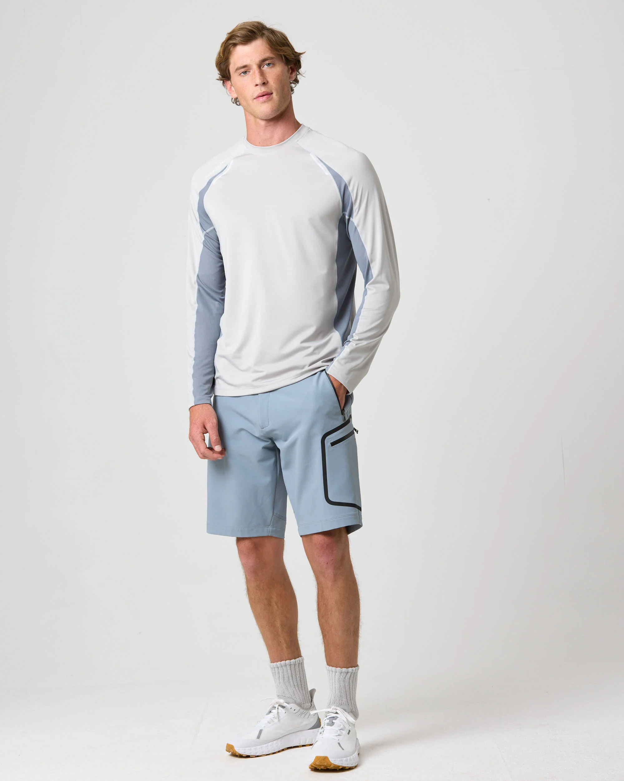 Men's Dynamic Dri Fast Long Sleeve Tee - Ice - Image 6