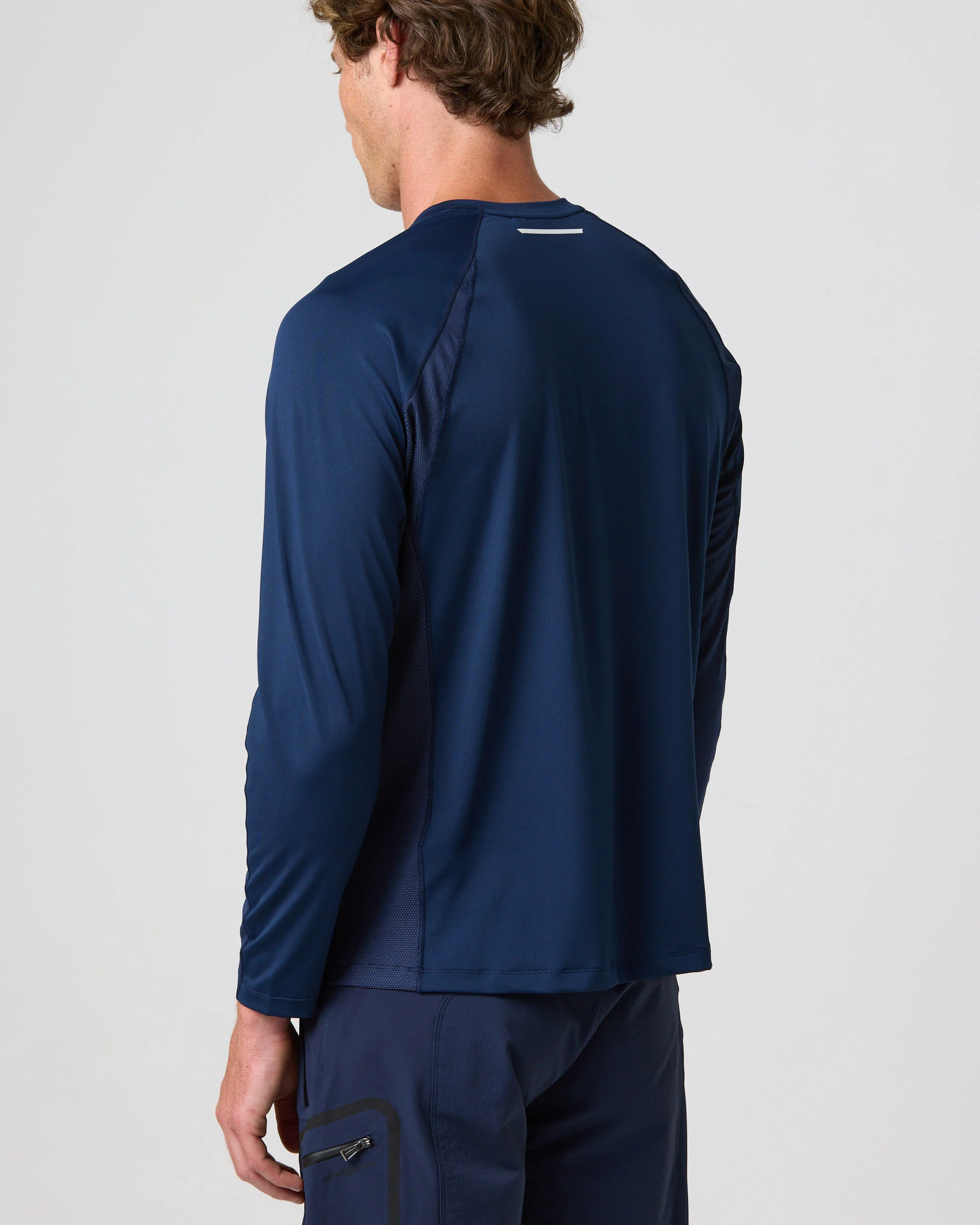 Men's Dynamic Dri Fast Long Sleeve Tee - Navy Blue - Image 10
