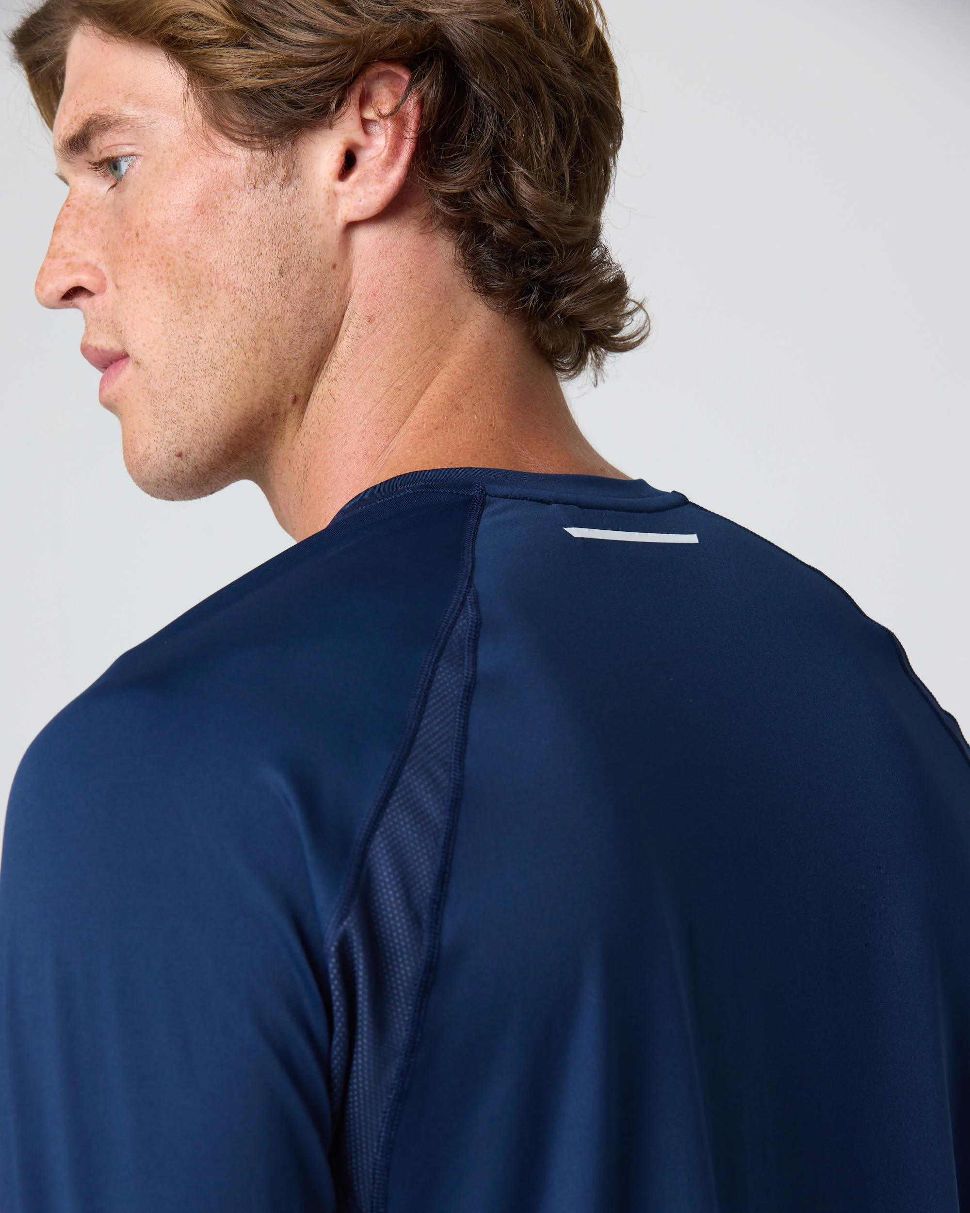 Men's Dynamic Dri Fast Long Sleeve Tee - Navy Blue - Image 11