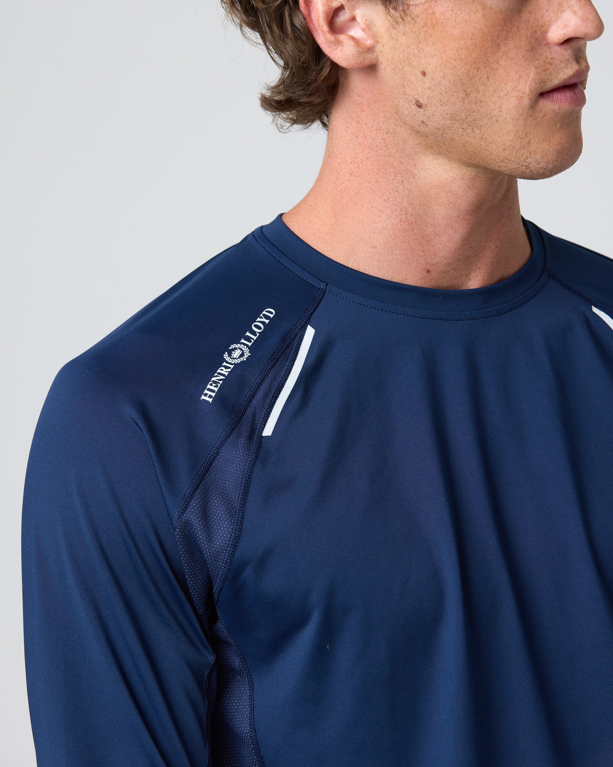 Men's Dynamic Dri Fast Long Sleeve Tee - Navy Blue - Image 7