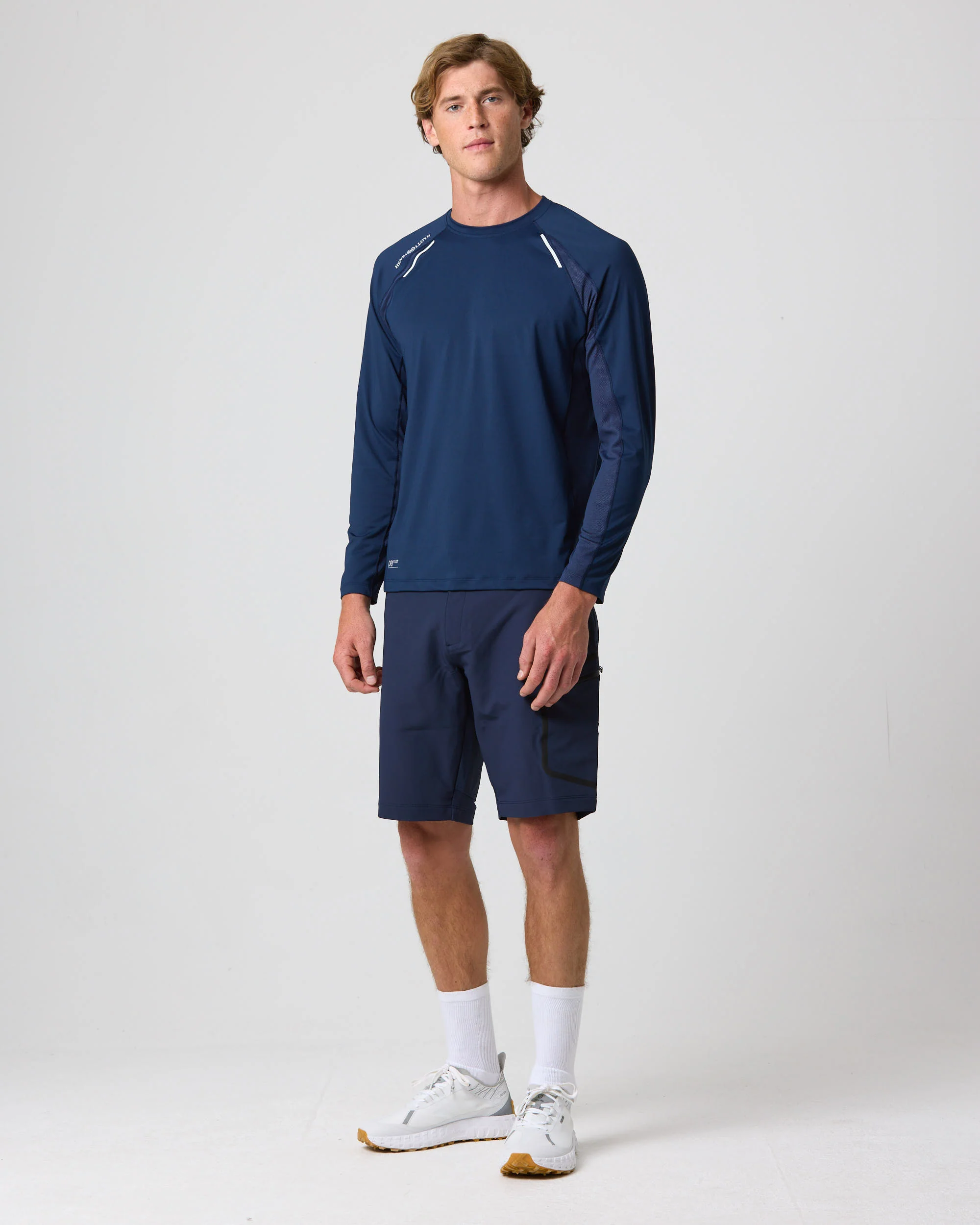 Men's Dynamic Dri Fast Long Sleeve Tee - Navy Blue - Image 8