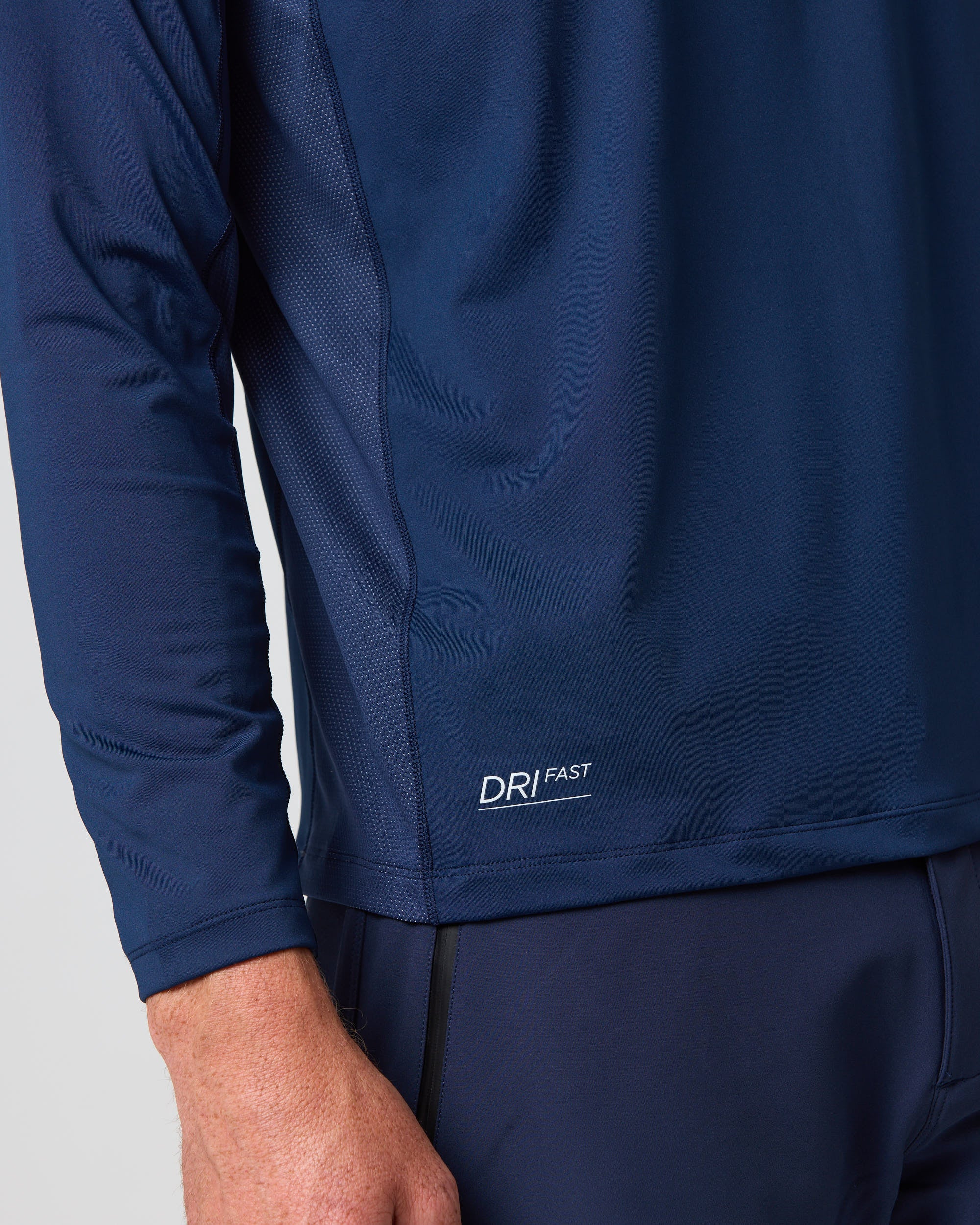 Men's Dynamic Dri Fast Long Sleeve Tee - Navy Blue - Image 9