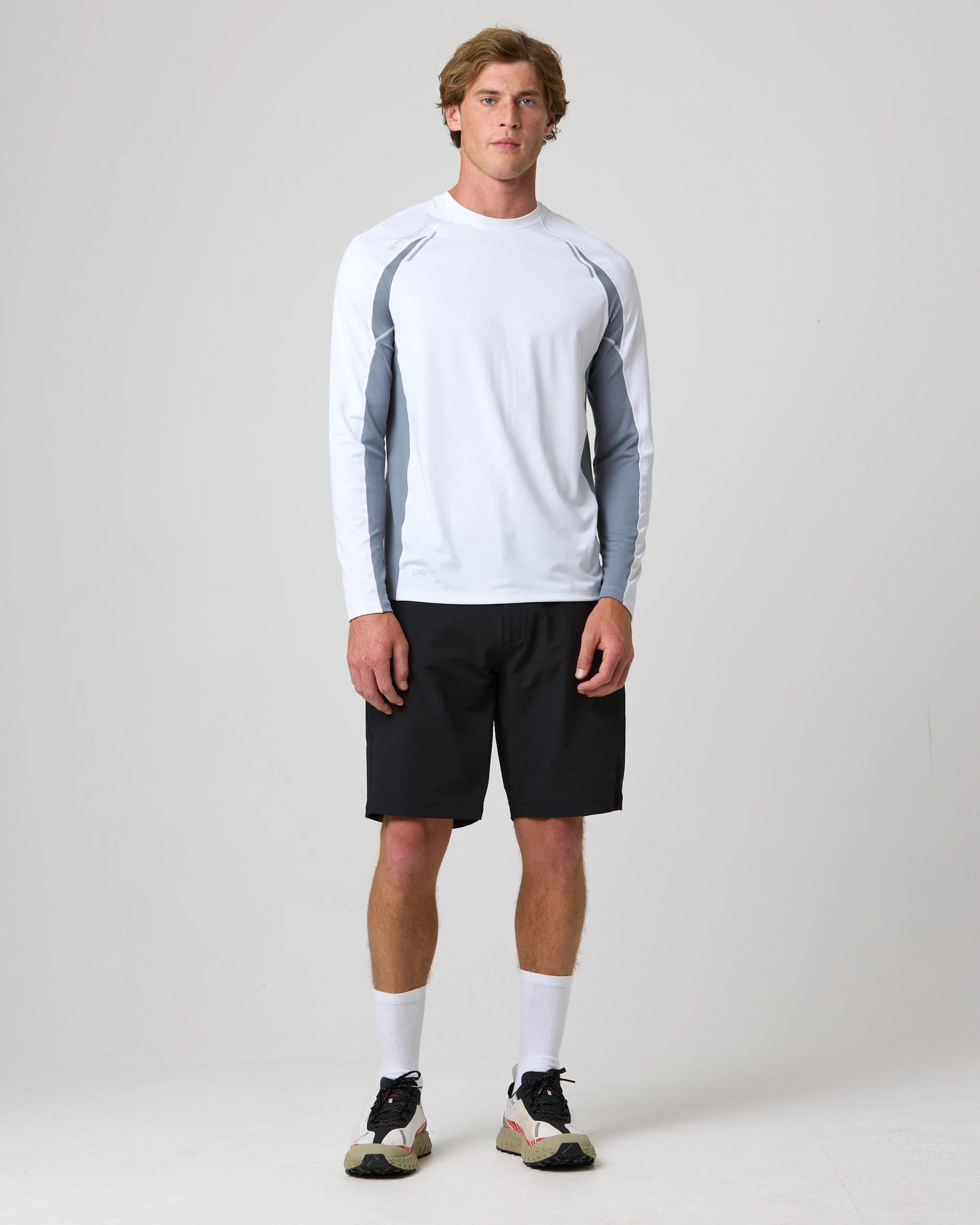 Men's Dynamic Dri Fast Long Sleeve Tee - White - Image 5