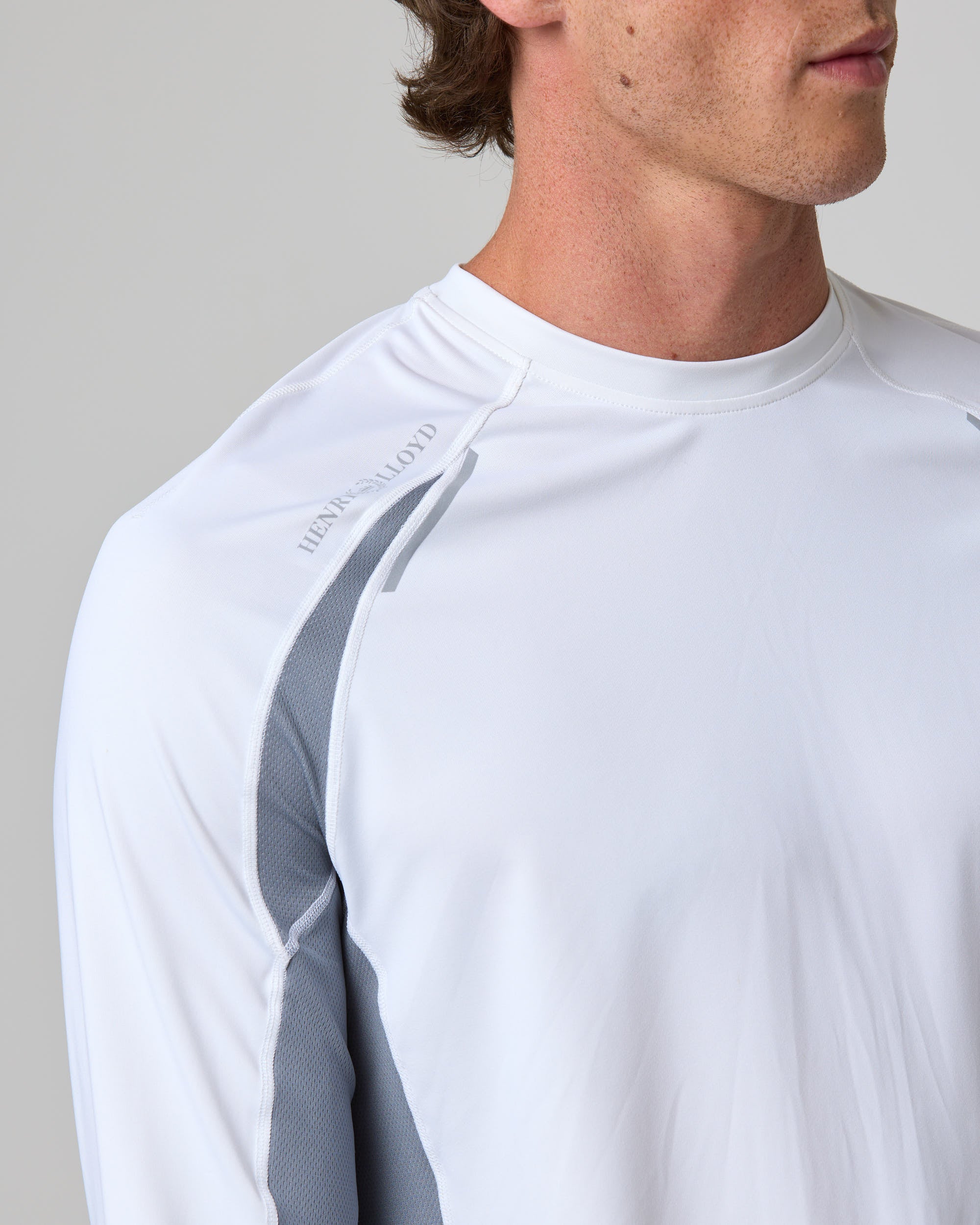 Men's Dynamic Dri Fast Long Sleeve Tee - White - Image 6