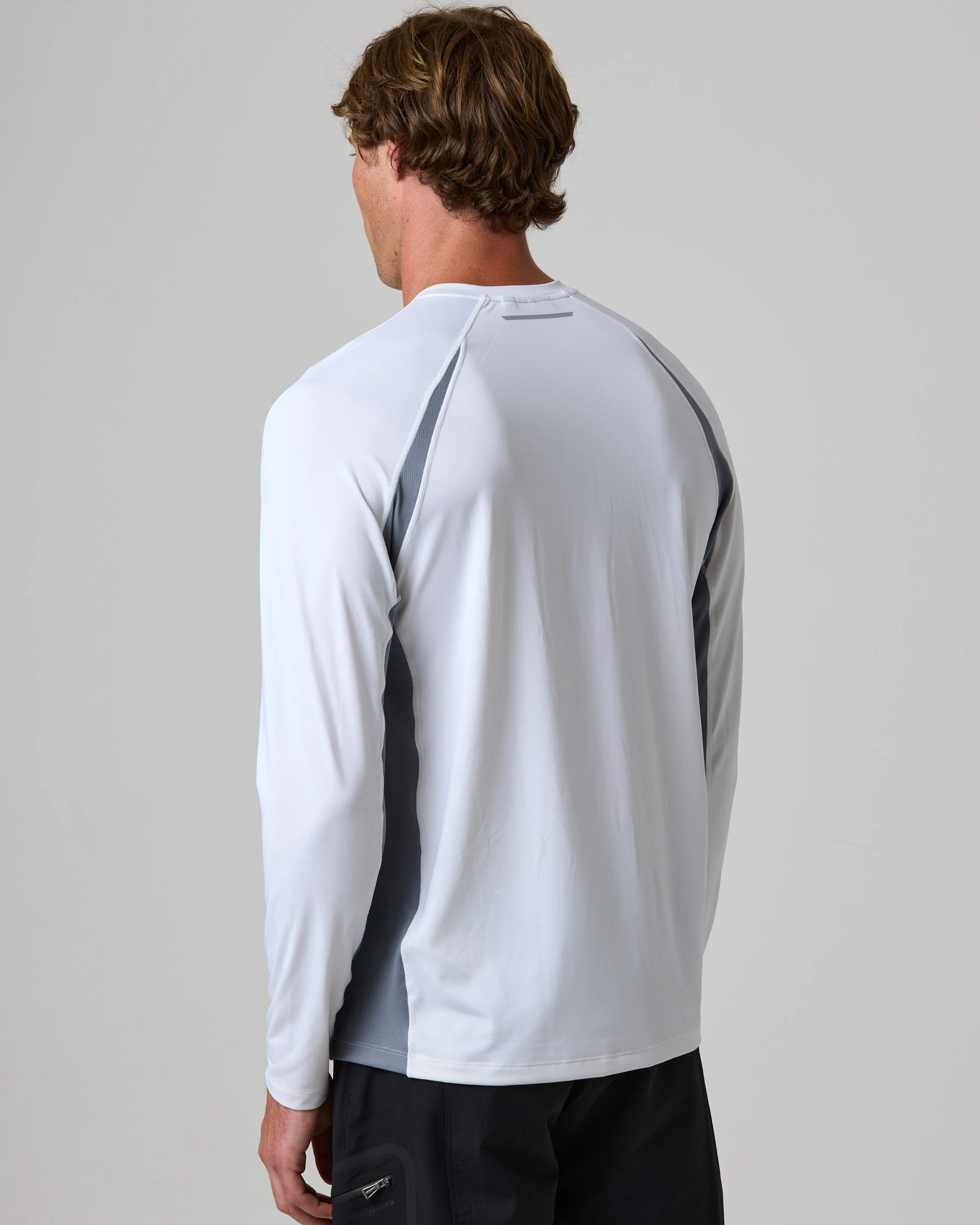 Men's Dynamic Dri Fast Long Sleeve Tee - White - Image 9