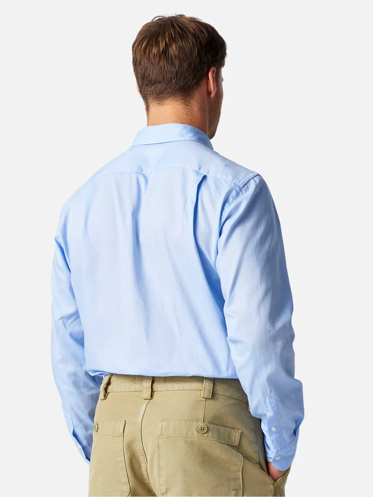 Men's Henri Oxford Shirt - Light Blue - Image 4