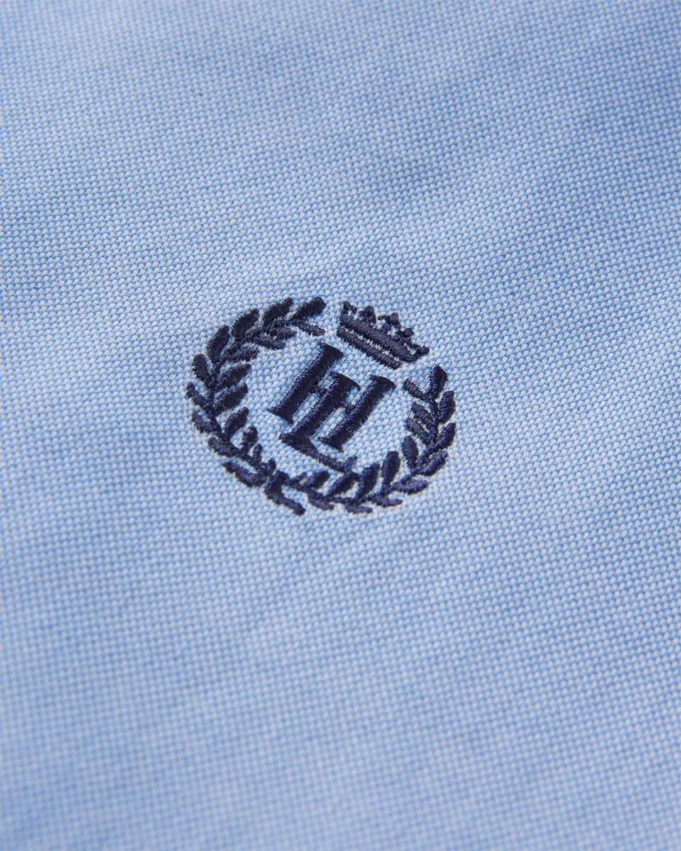 Men's Henri Oxford Shirt - Light Blue - Image 5
