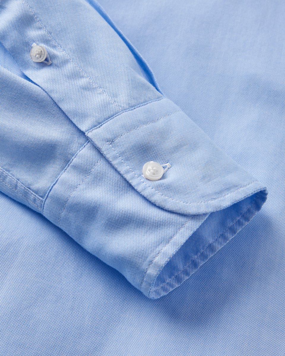 Men's Henri Oxford Shirt - Light Blue - Image 6