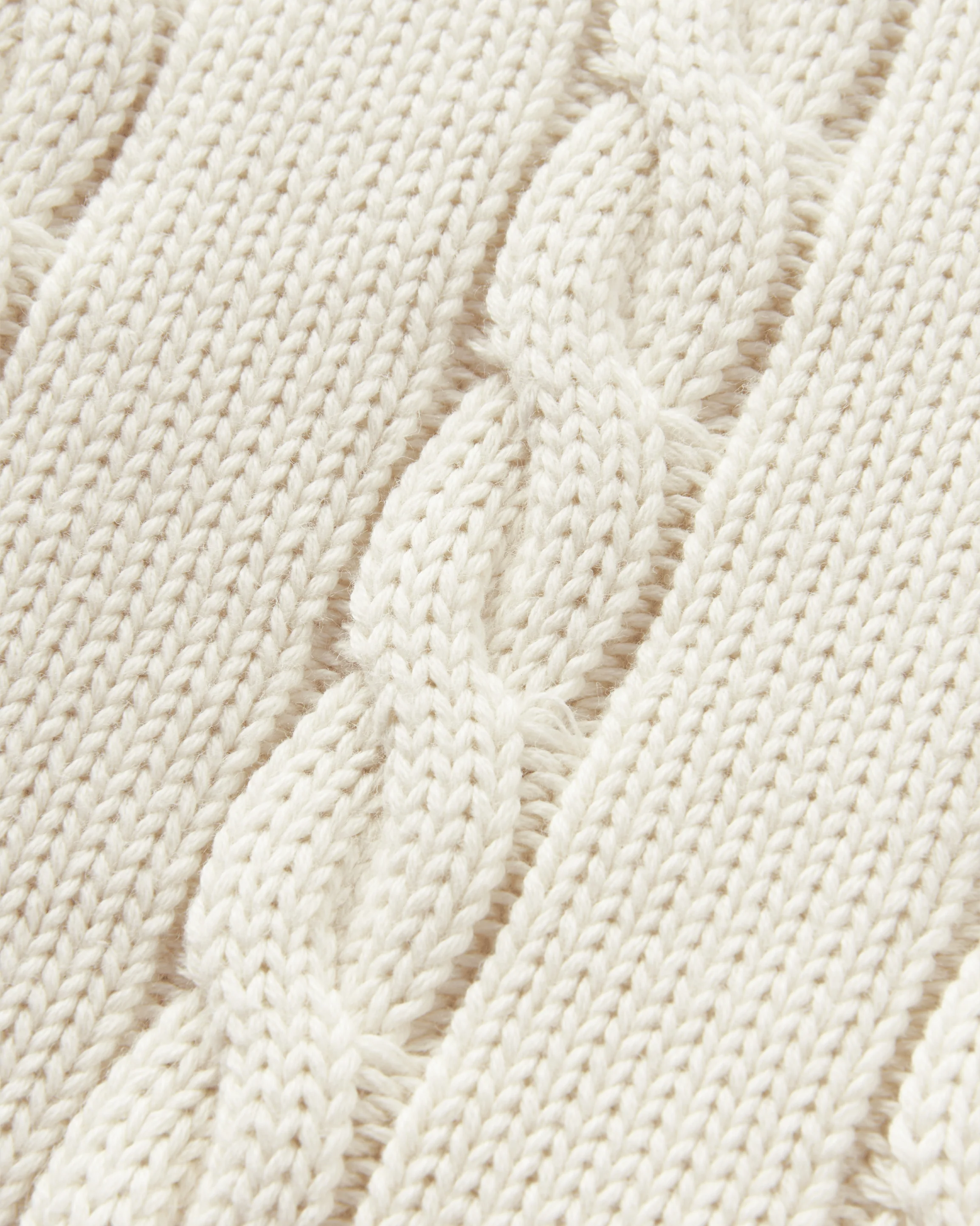 Trafford V-Knit Jumper - Ecru - Image 6